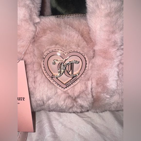 Juicy Couture Lets Get Cozy Roll Bag Dusty Blush Mini Bag - Picture 2 of 5